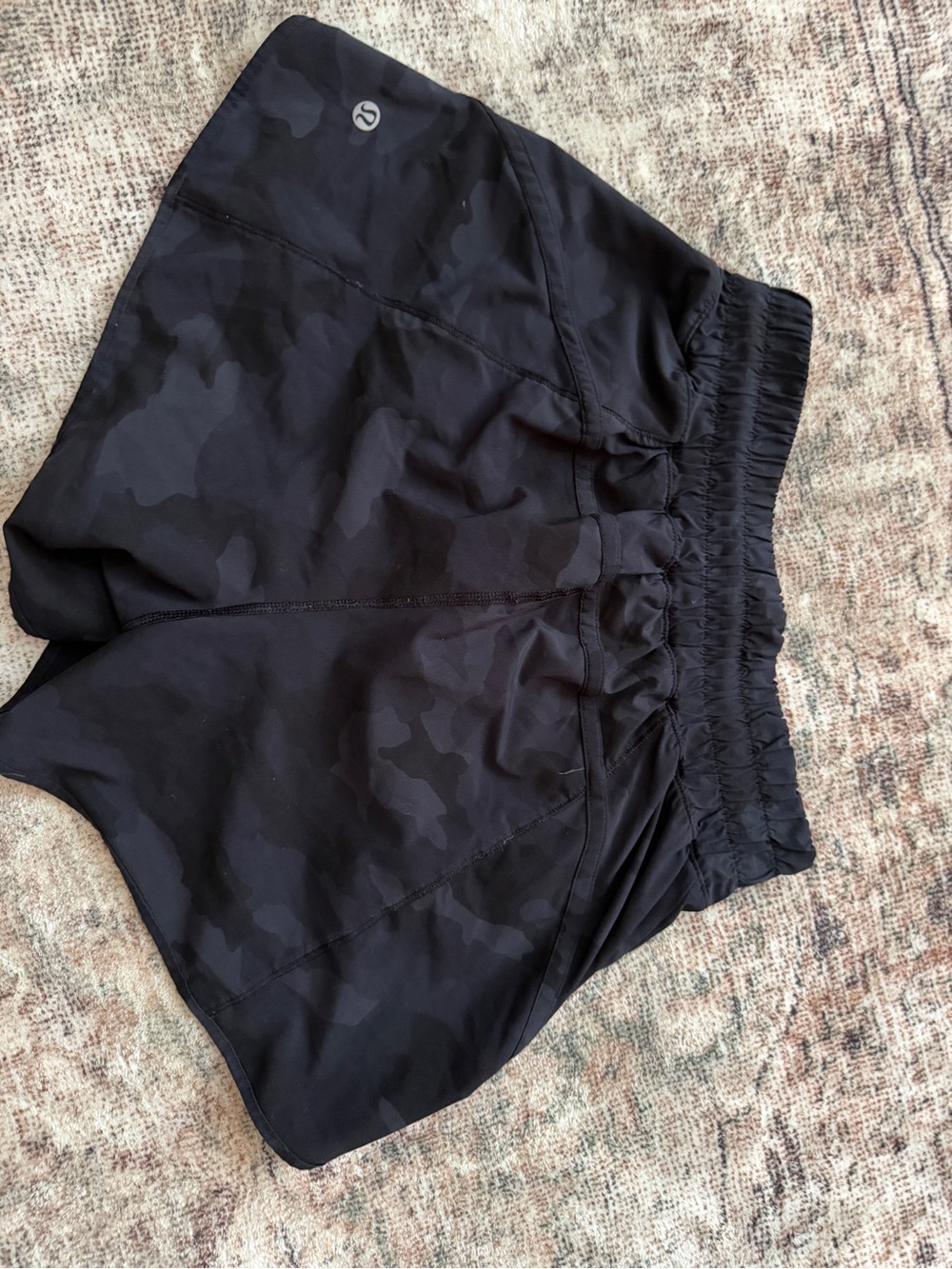 lululemon athletica Black Camo Athletic Shorts